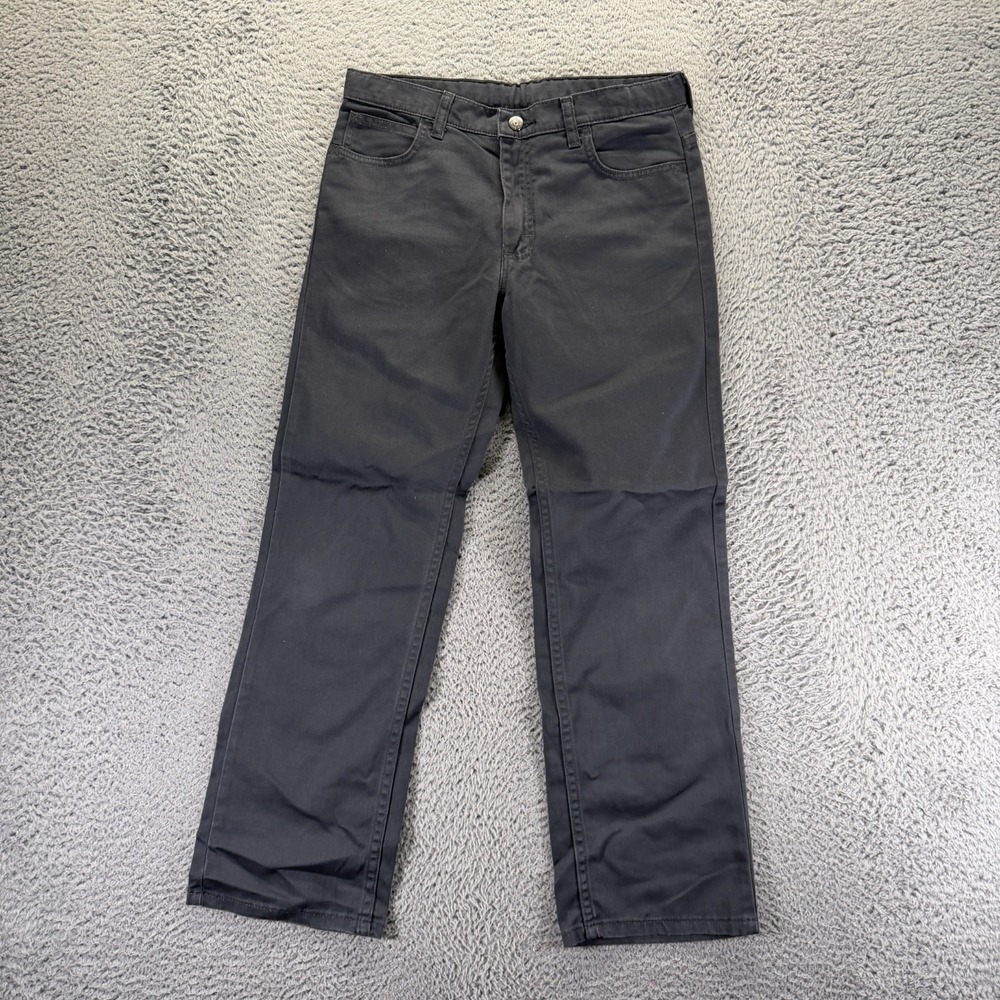 Wrangler Jeans Boy 14H Black Cotton Denim Straight Leg Travel Stretch Dark Wash